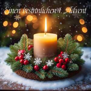 1. Advent Grüße & Karten - Wünsche und Grußkarten für den ersten Advent