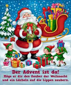 Der Advent ist da! Möge er dir den Zauber der Weihnacht und ein Lächeln auf die Lippen zaubern.