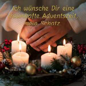 Ich wünsche dir eine traumhafte Adventszeit, mein Schatz